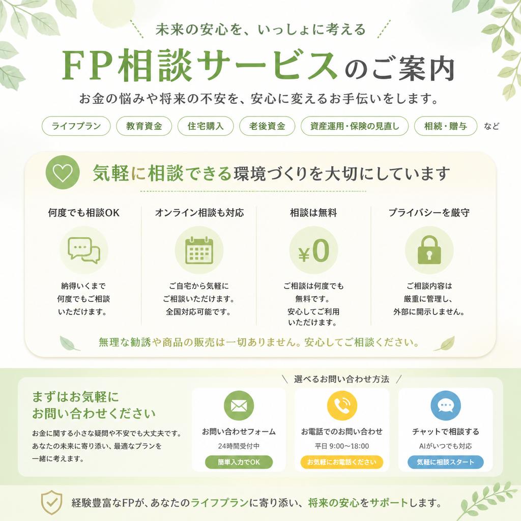 7. まずは相談から！