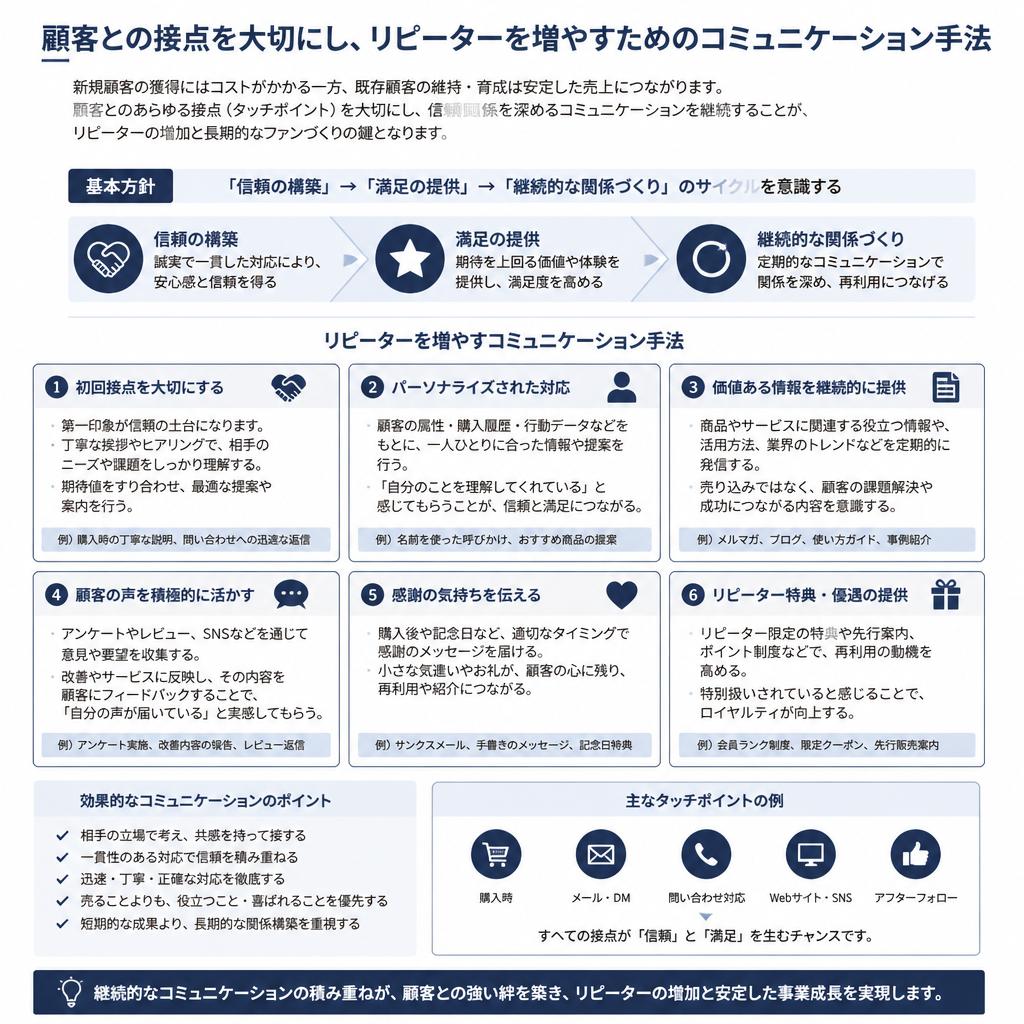お客様の信頼を得るためのコミュニケーション術