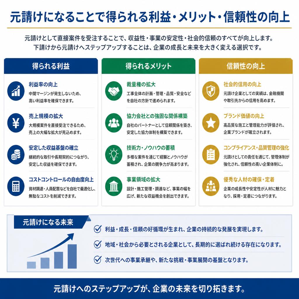 脱却のメリット：元請け整備工場の特権