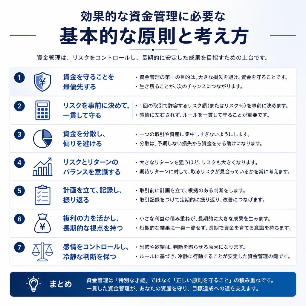 資金繰り改善の基本原則