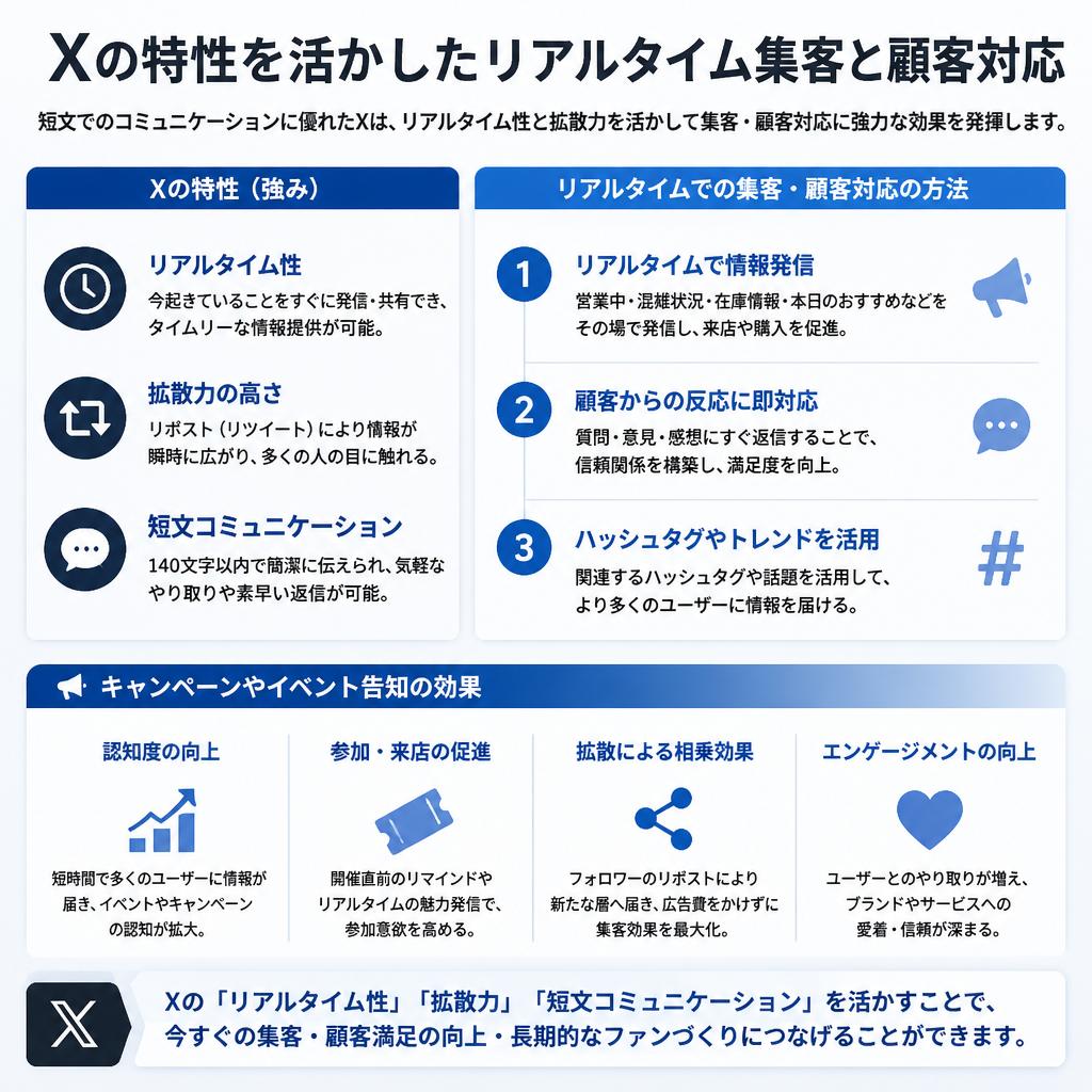 X(旧Twitter)での情報発信