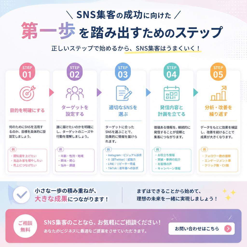 今すぐ始められる第一歩！お問い合わせはこちら
