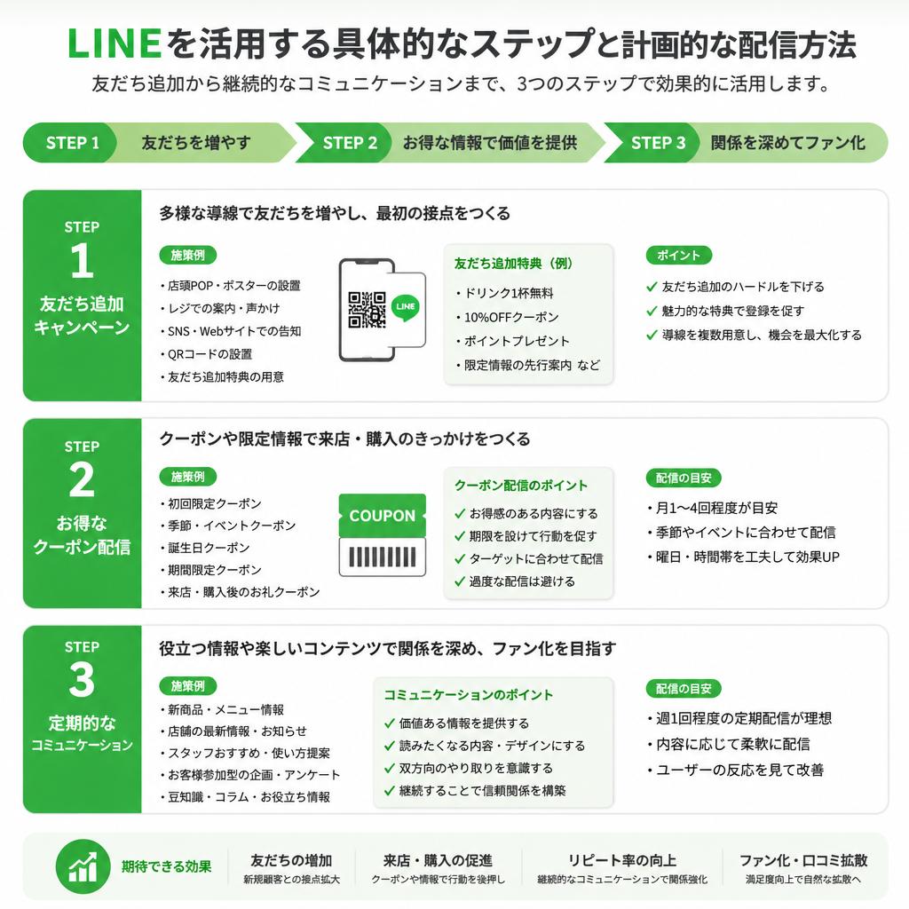 効果的な配信ステップ