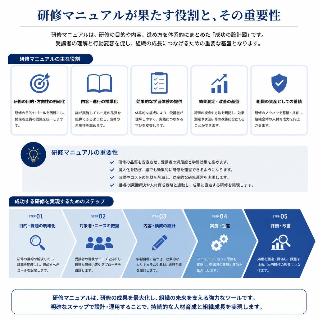 効率的な社内研修マニュアルの必要性