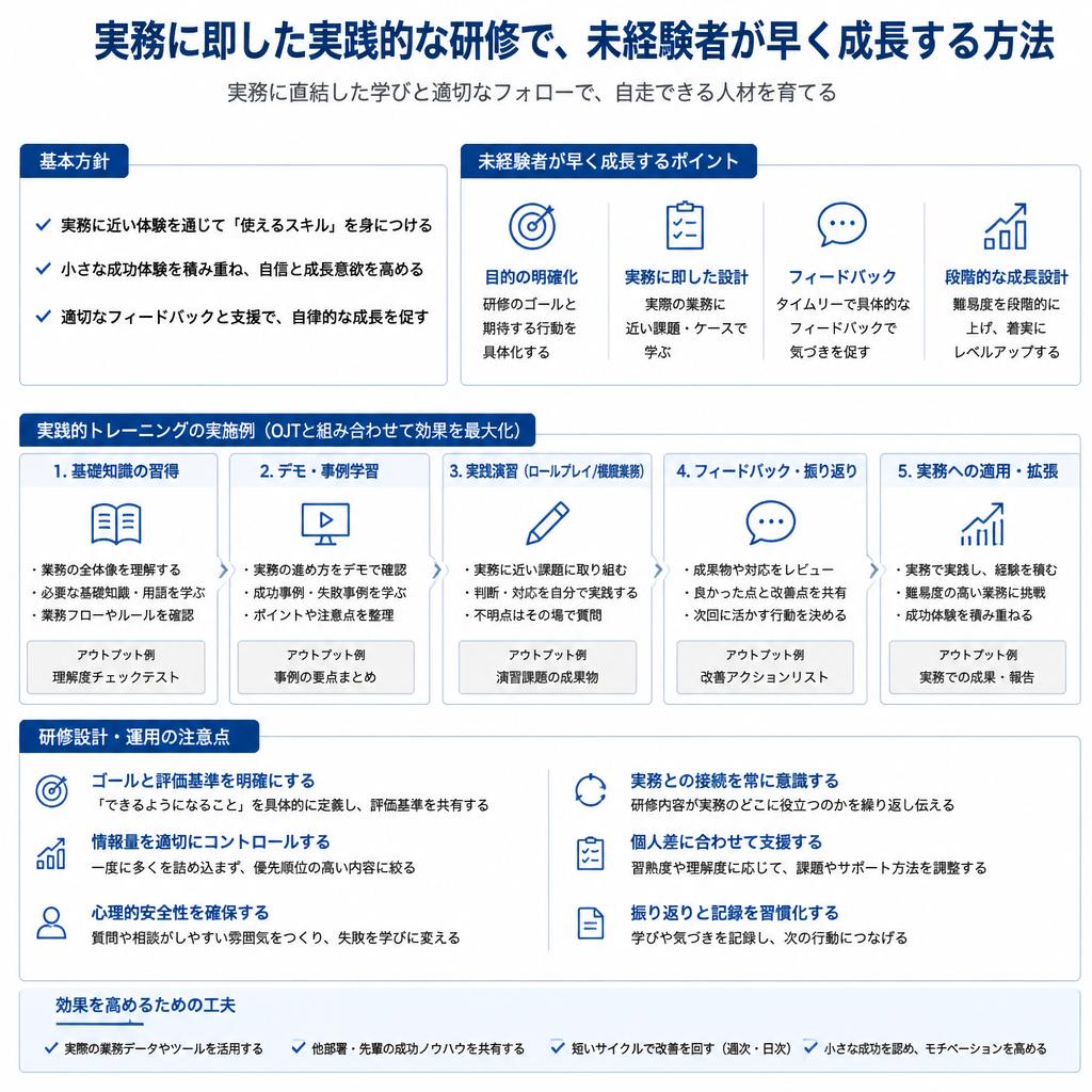 実践的な研修の実施方法