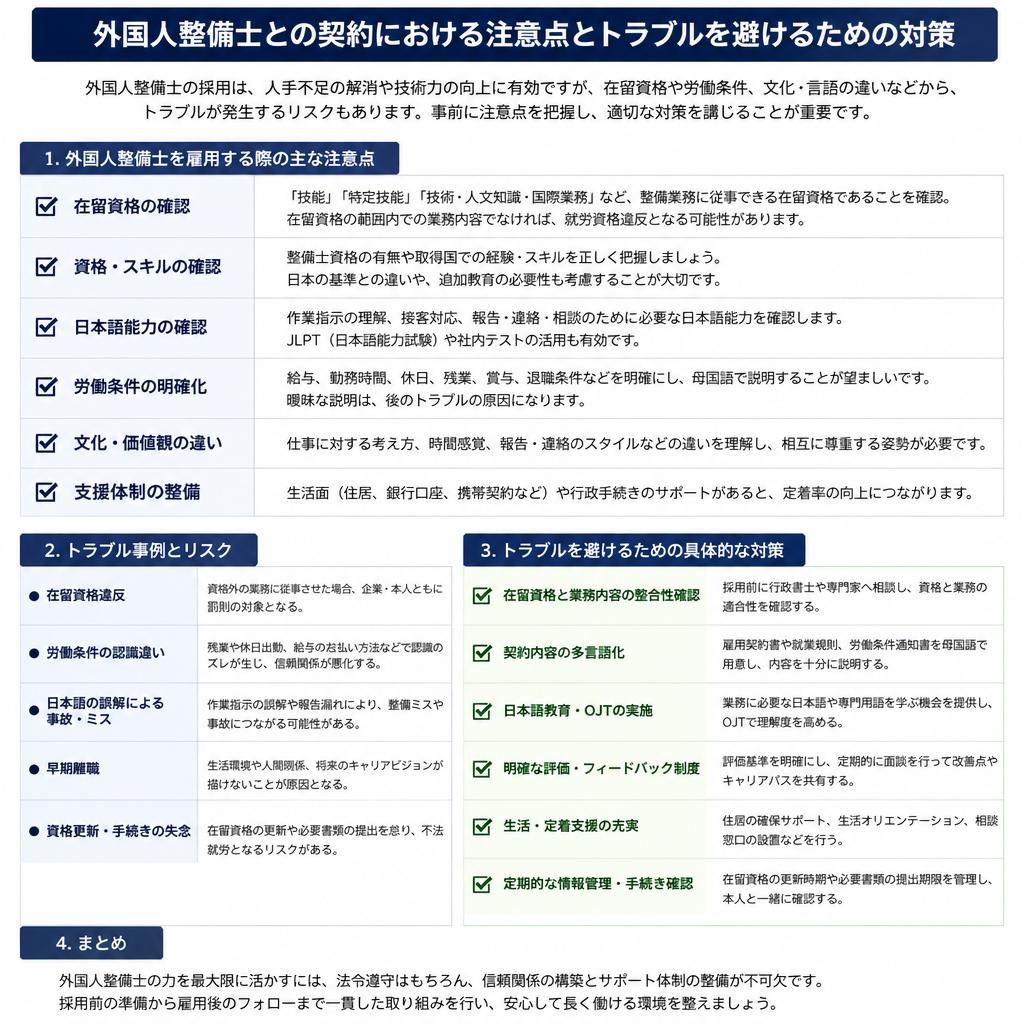 5. 契約内容の注意点