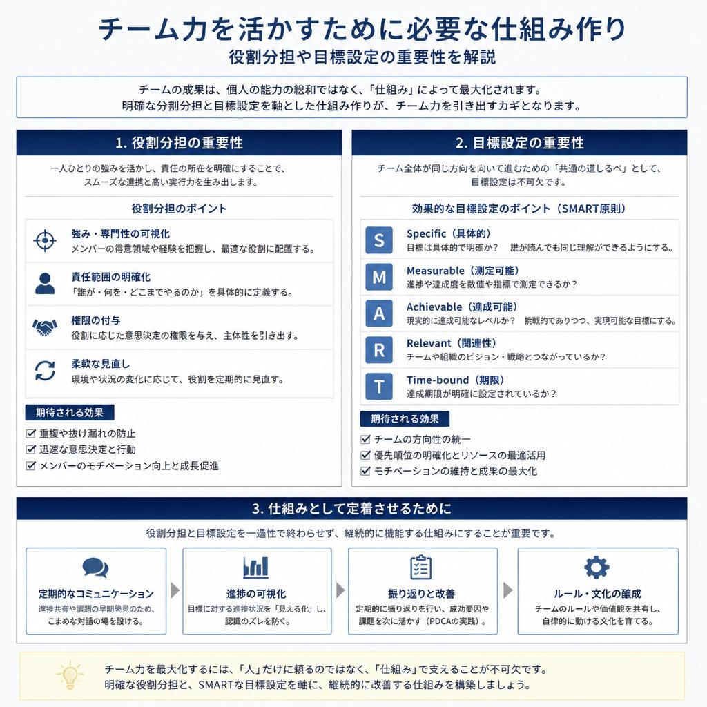 チームの力を引き出す仕組み作り