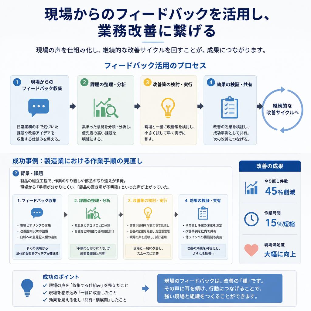 現場からのフィードバックの活用法