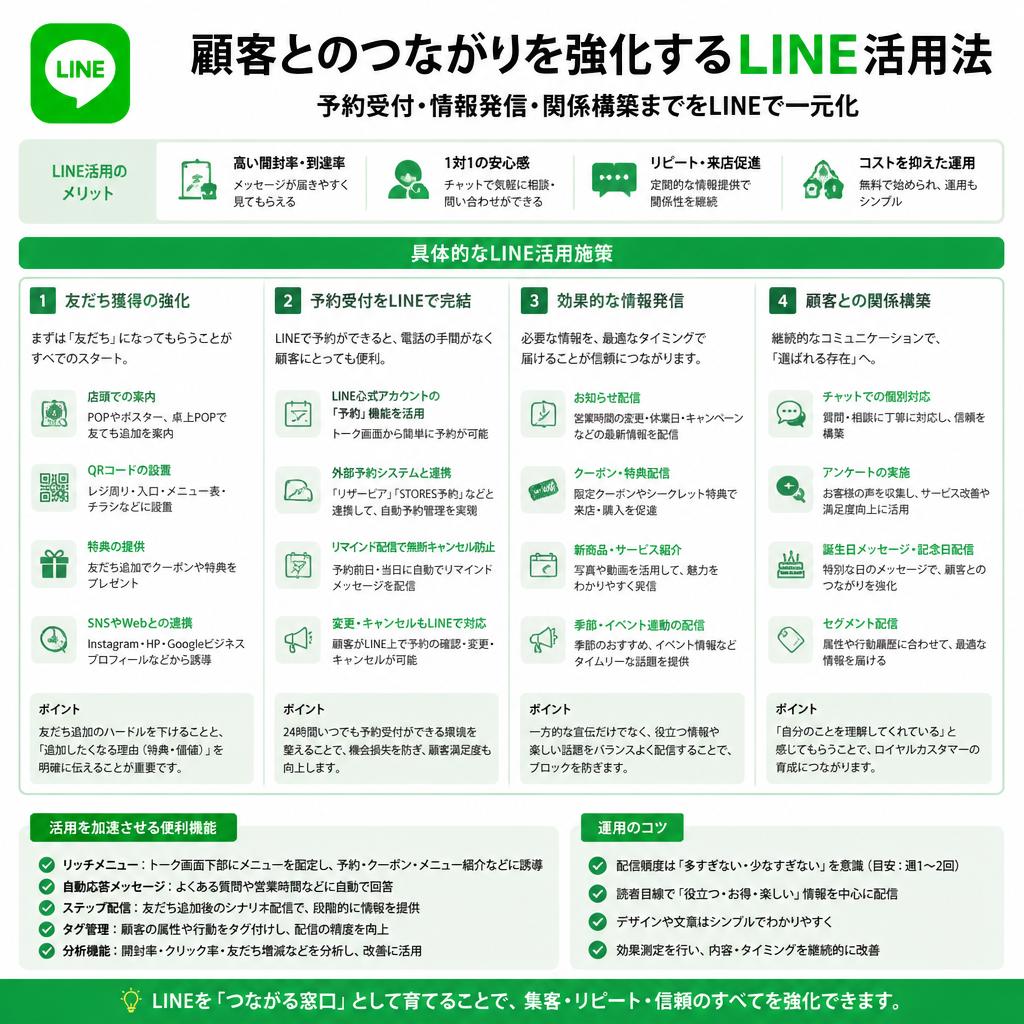 LINE活用による顧客サービスの向上