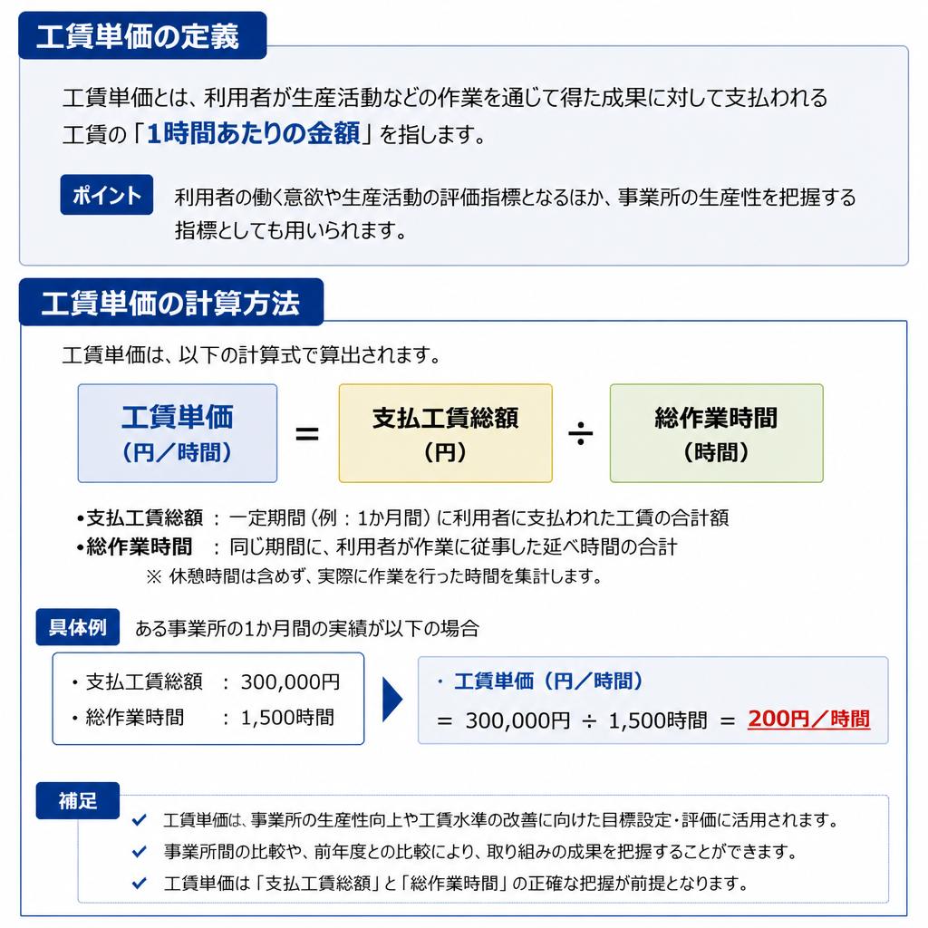 2. 工賃単価（レバーレート）とは？