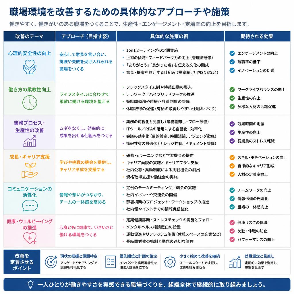 具体的な改善策