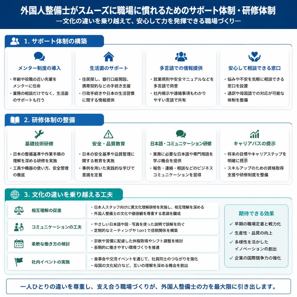 5. 必要なサポート体制の構築