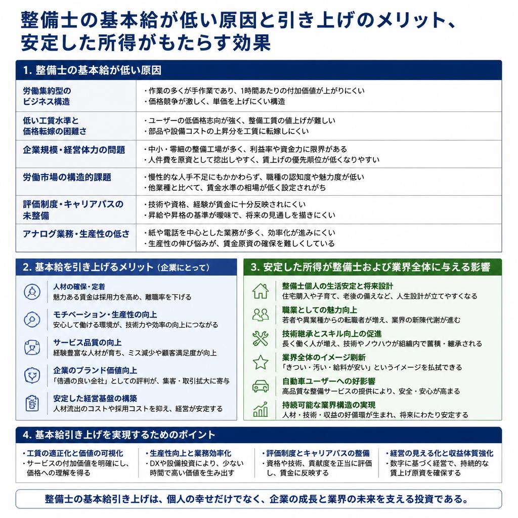 基本給引き上げの必要性