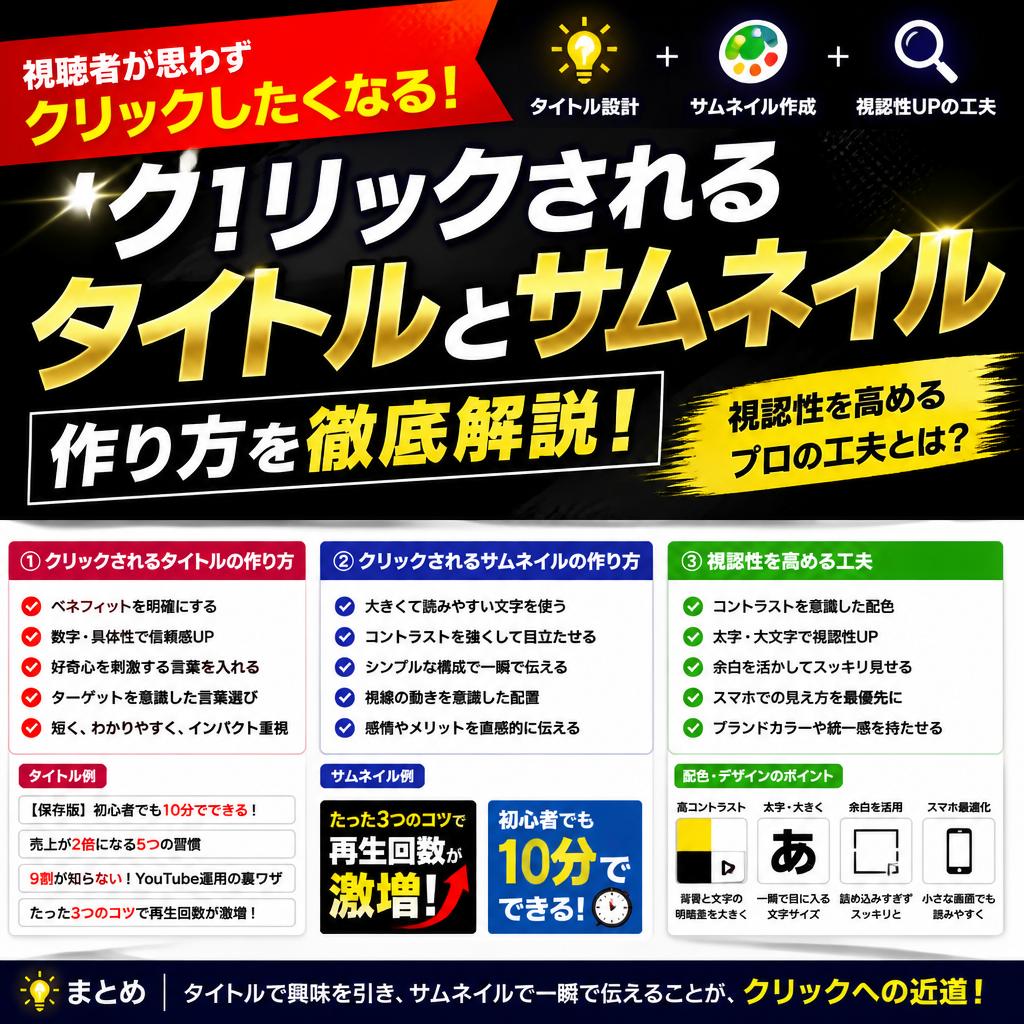 4. タイトルやサムネイルの重要性