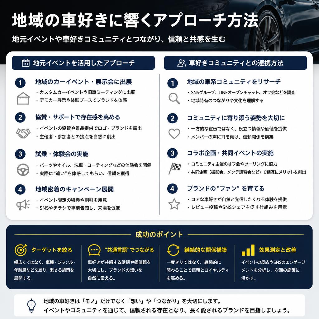 2. 地域の車好きにアプローチする方法