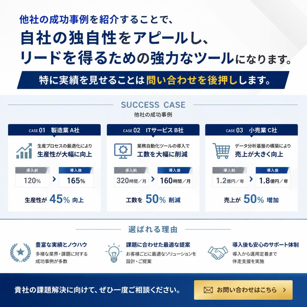 7. 成功事例の共有と実績の提示