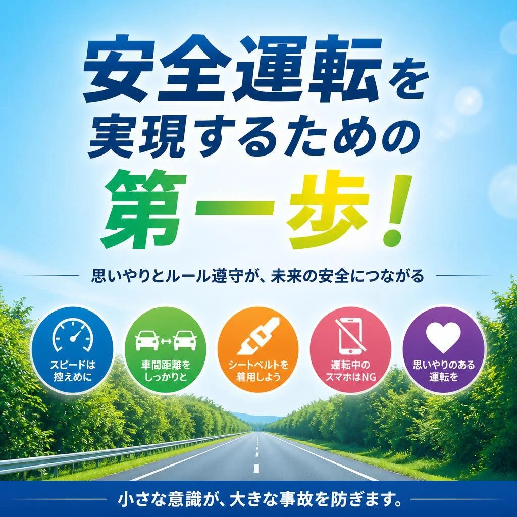 安全運転を実現するための第一歩！