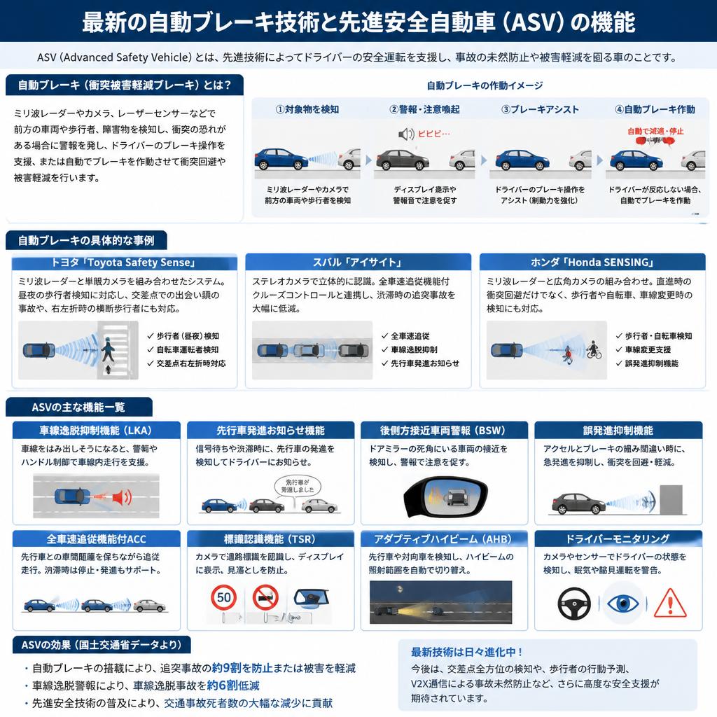 自動ブレーキとASVの進化