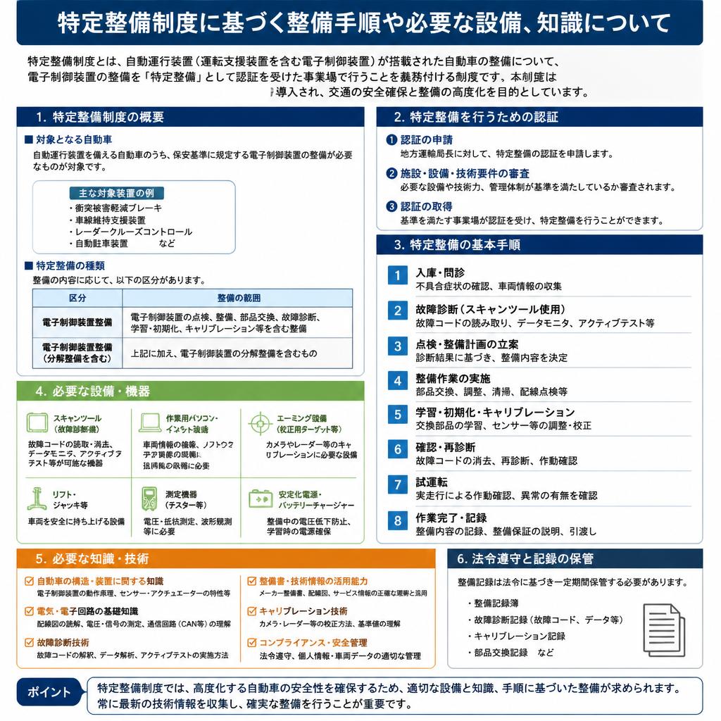 特定整備制度への万全な対応
