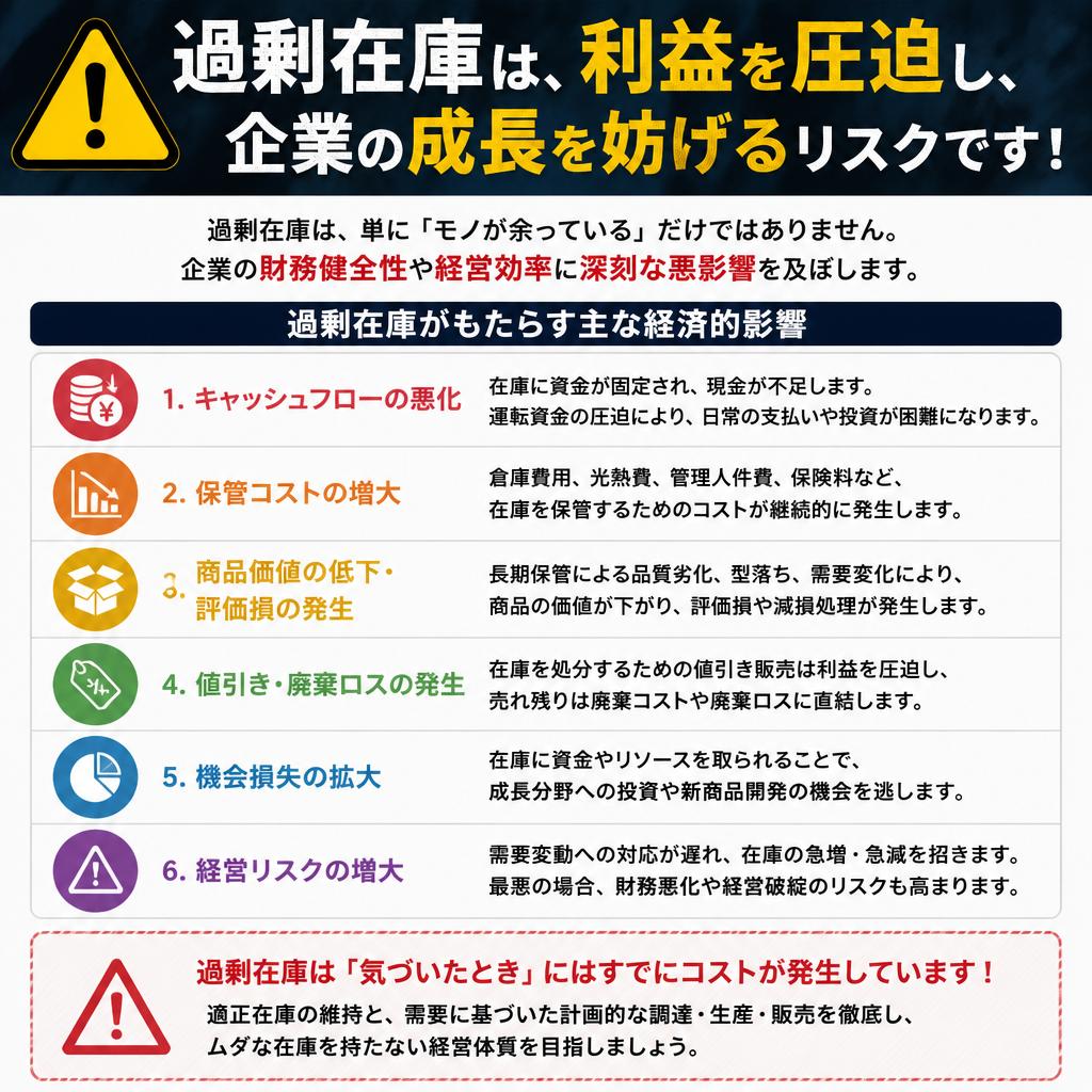 過剰在庫のリスクとは