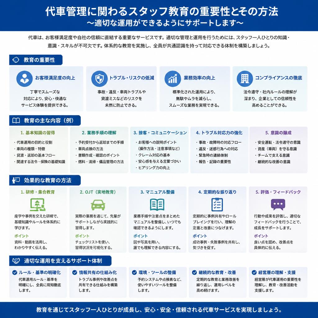 スタッフ教育の重要性