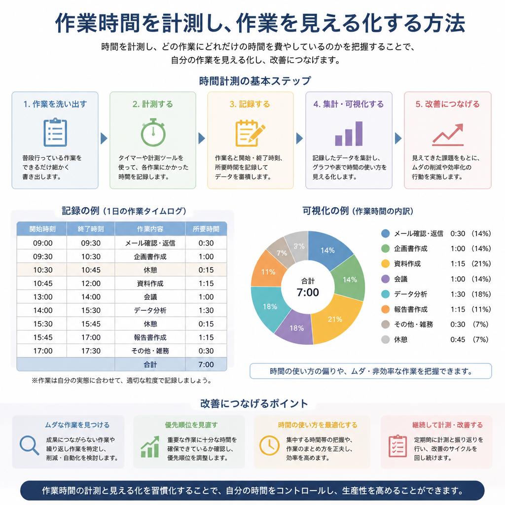 タイムトラッキングの技術