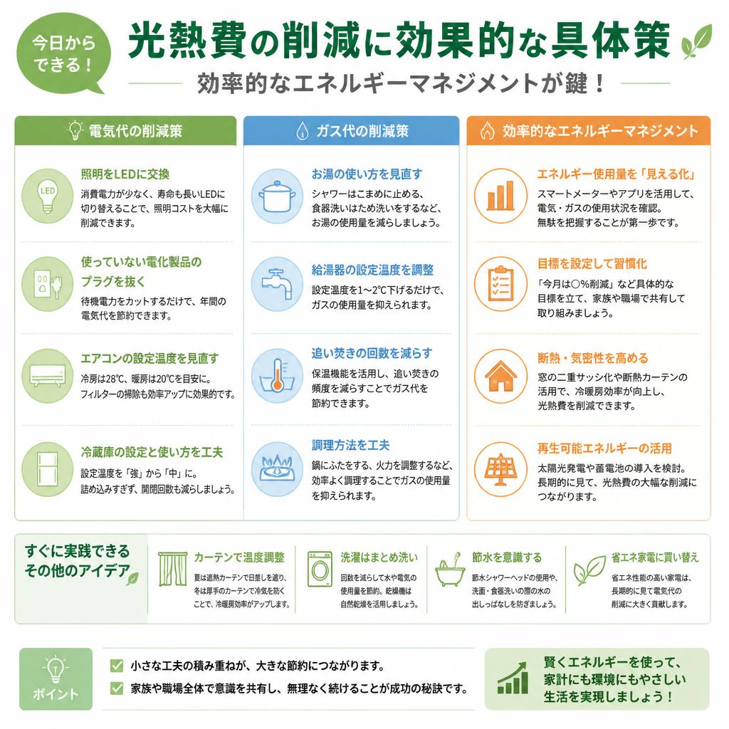 光熱費の見直しポイント