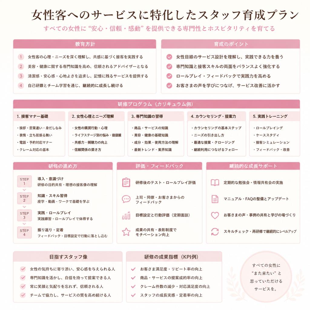 スタッフの育成と教育