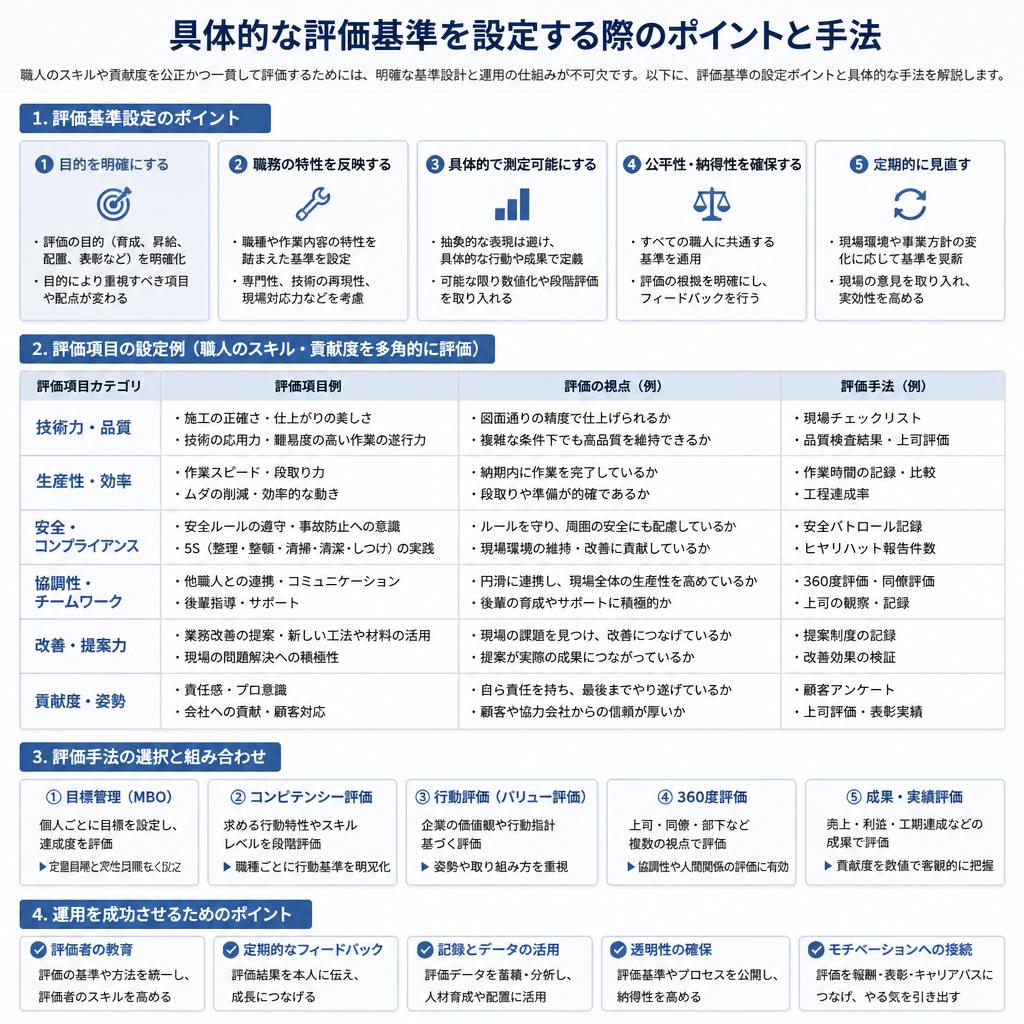 評価基準の設定方法