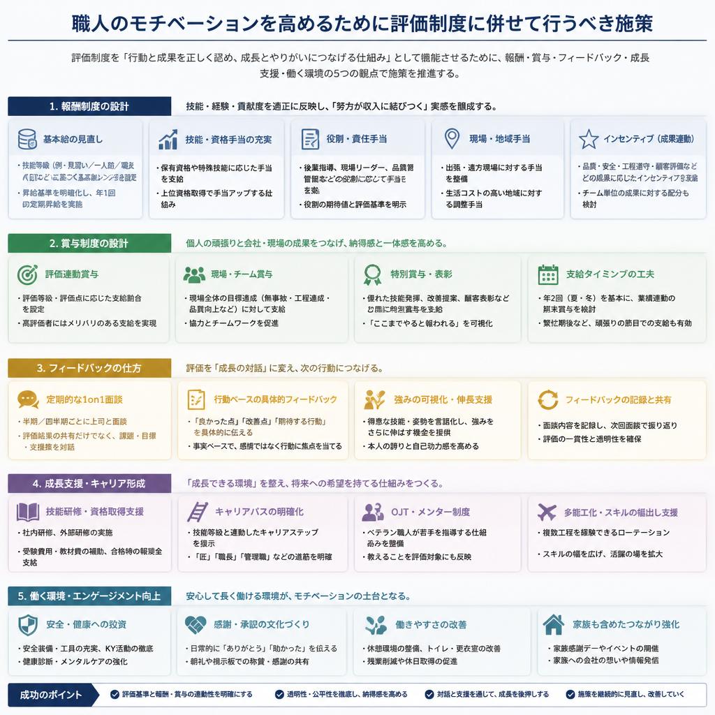 スタッフのモチベーションを引き出す施策